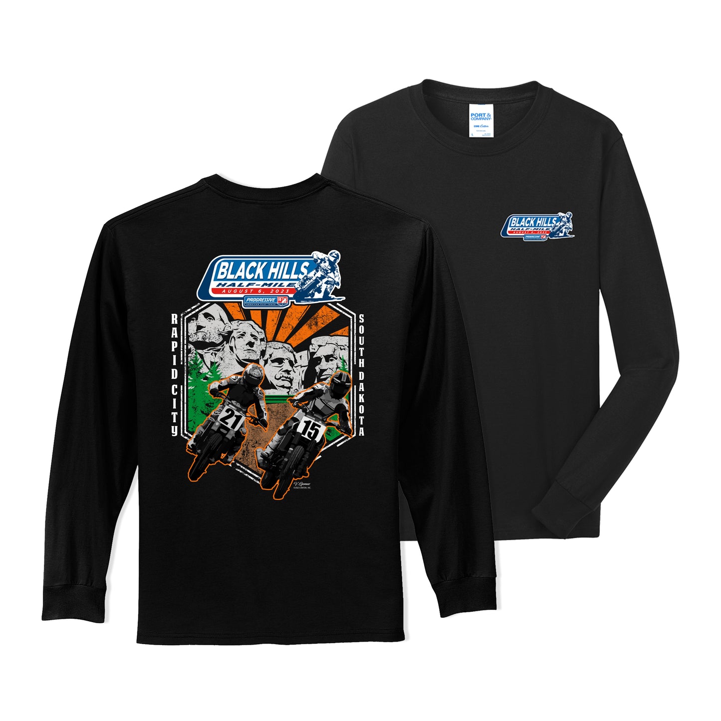 2023 AFT Black Hills Half Mile Long Sleeve Event Tee - Black