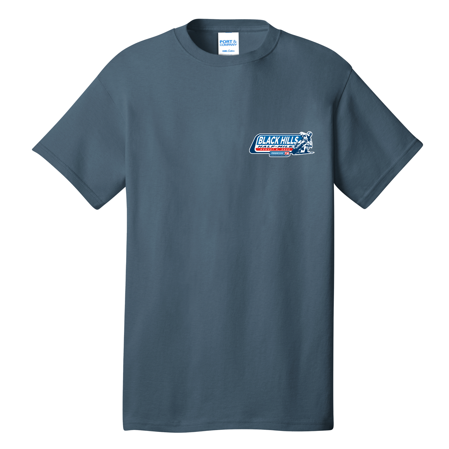 2023 AFT Black Hills Half Mile Event Tee - Steel Blue