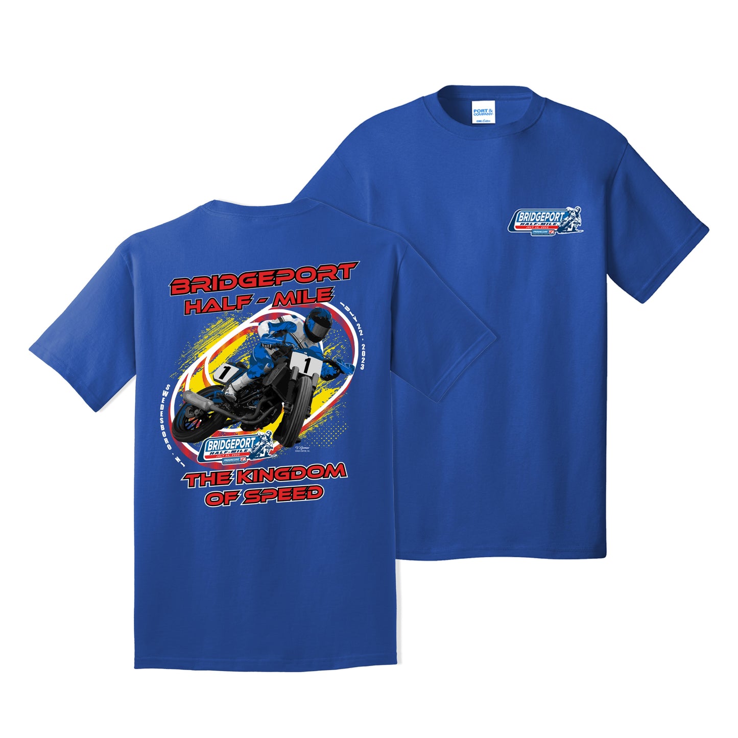 2023 AFT Bridgeport Half Mile Event Tee - Royal