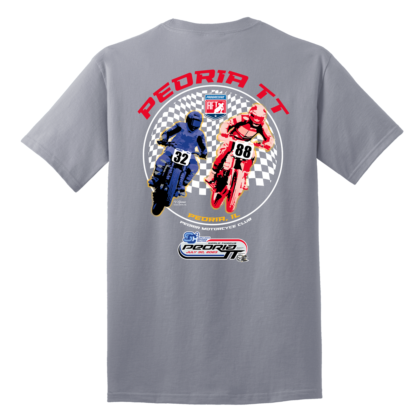 2023 AFT SC2 Peoria TT Event Tee - Silver