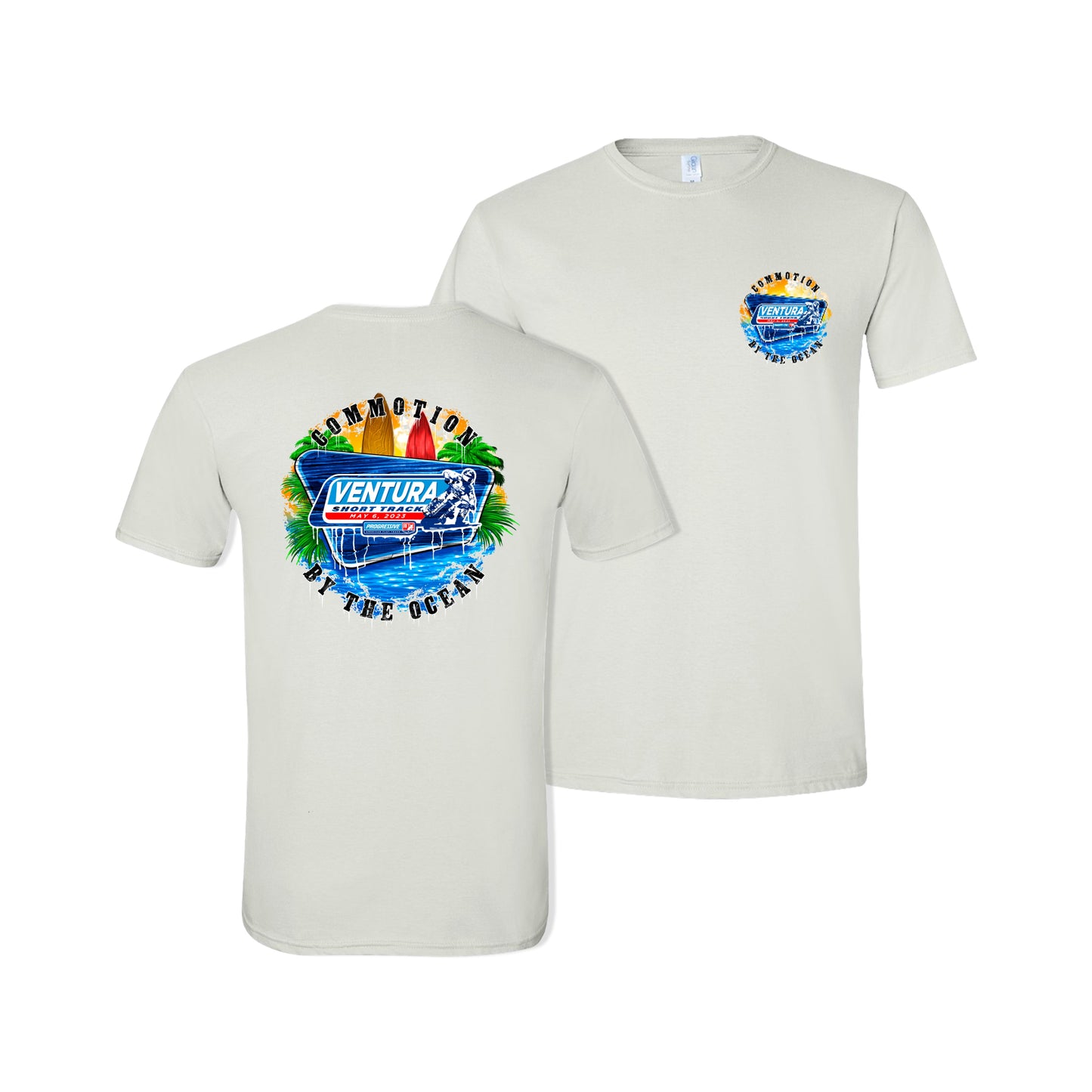 2023 AFT Ventura Short Track Event Tee - White