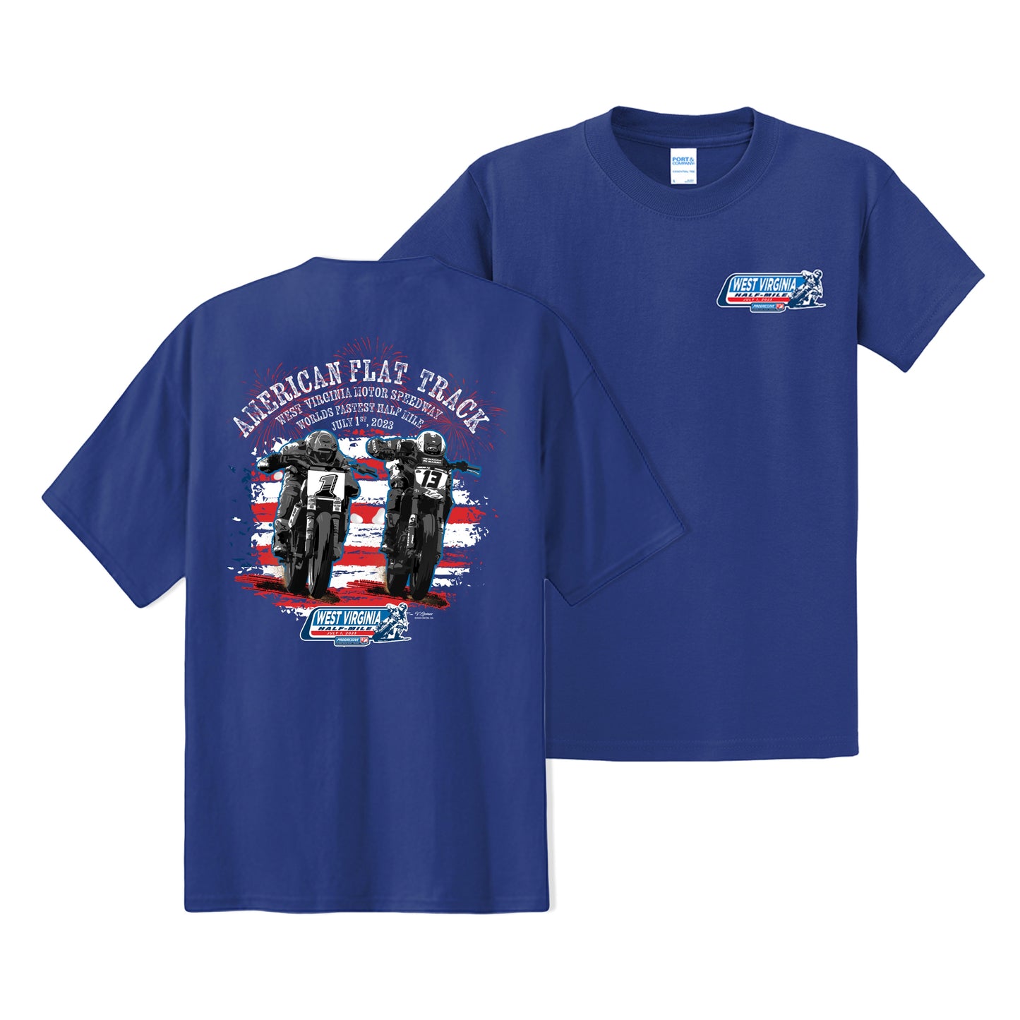 2023 AFT West Virginia Half Mile Event Tee - Marine Blue