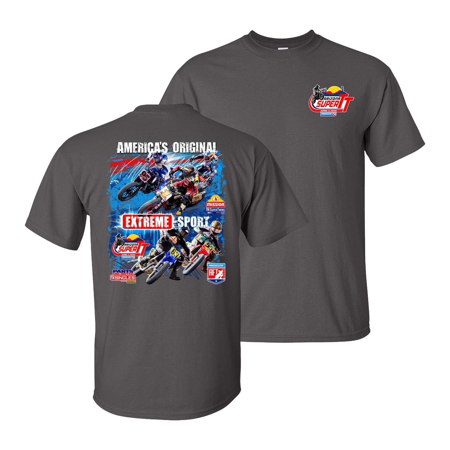 2023 AFT Arizona Super TT Event Tee - Charcoal