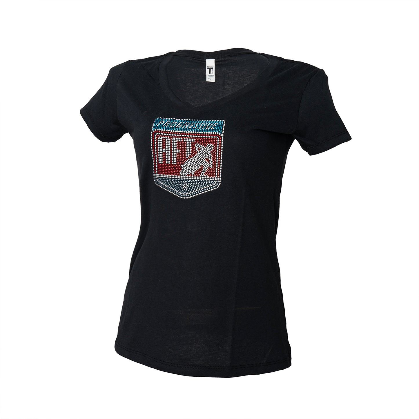 AFT Ladies Rhinestone Tee - Black