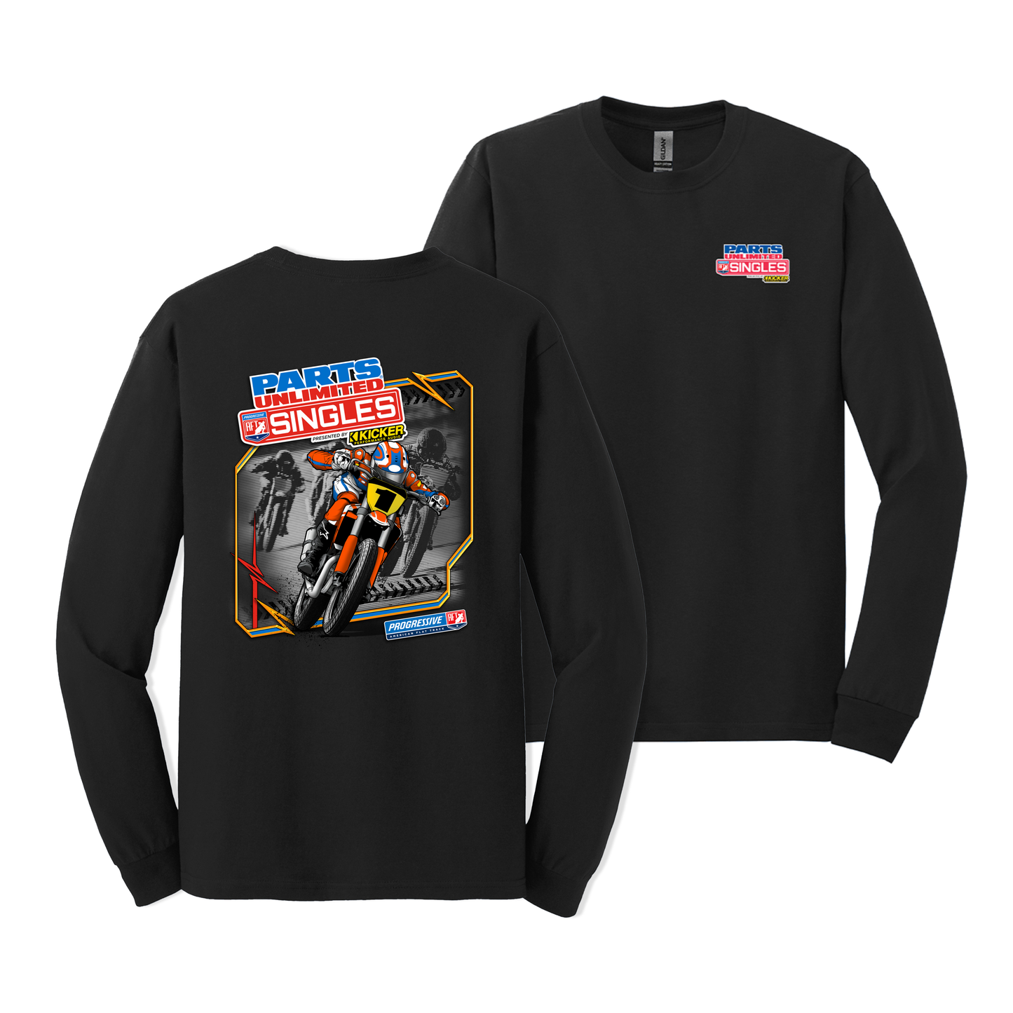 Parts Unlimited Singles Long Sleeve Tee - Black