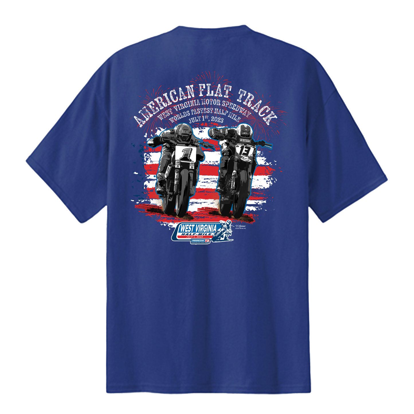 2023 AFT West Virginia Half Mile Event Tee - Marine Blue