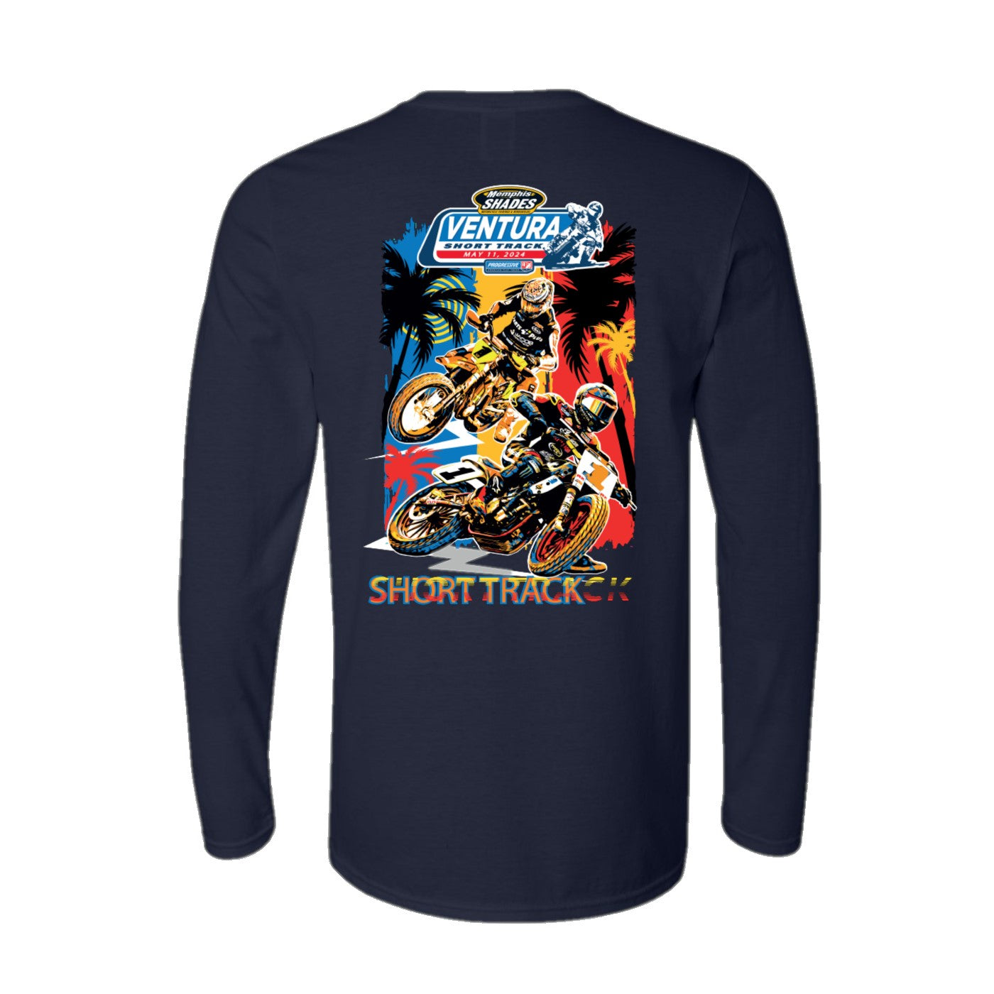 2024 AFT Ventura Short Track Long Sleeve Event Tee - Navy