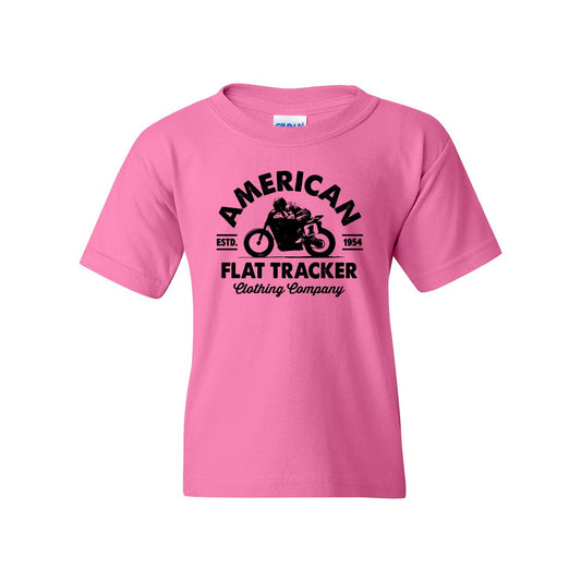 American Flat Tracker Est 1954 Youth Tee - Pink