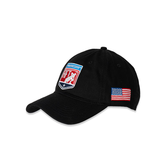 American Flat Track Dad Hat - Black