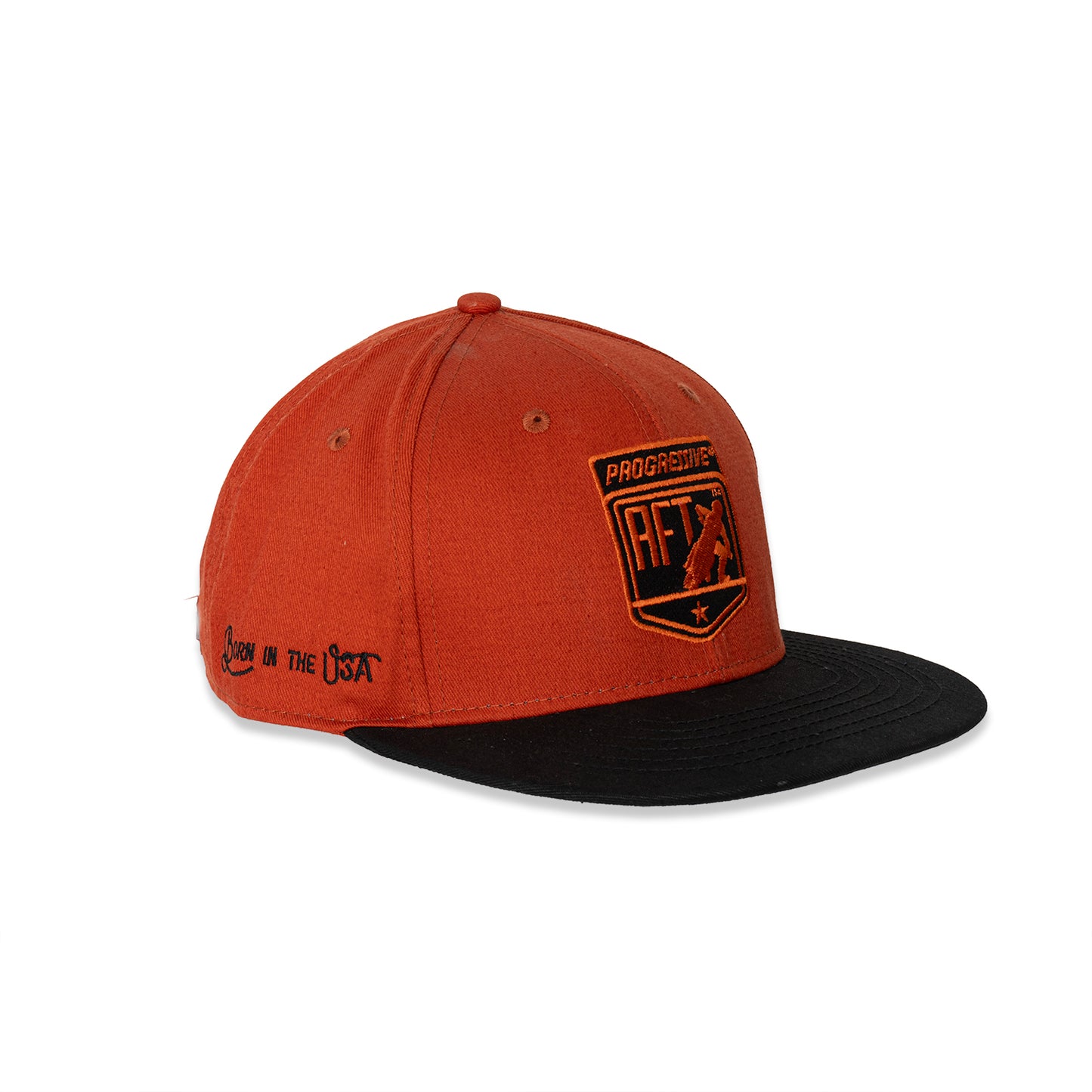 American Flat Track Flatbill Hat - Orange/Black